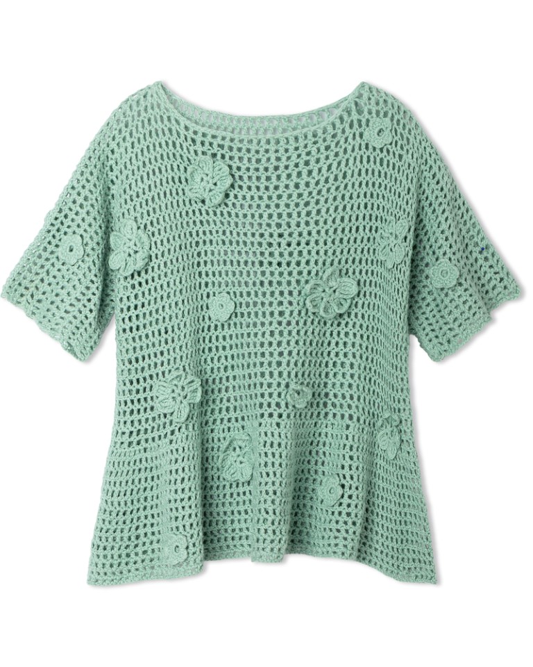 Artikelbild 3 des Artikels “Shirt Im Filetmuster Mit Blüten aus Cotonella “