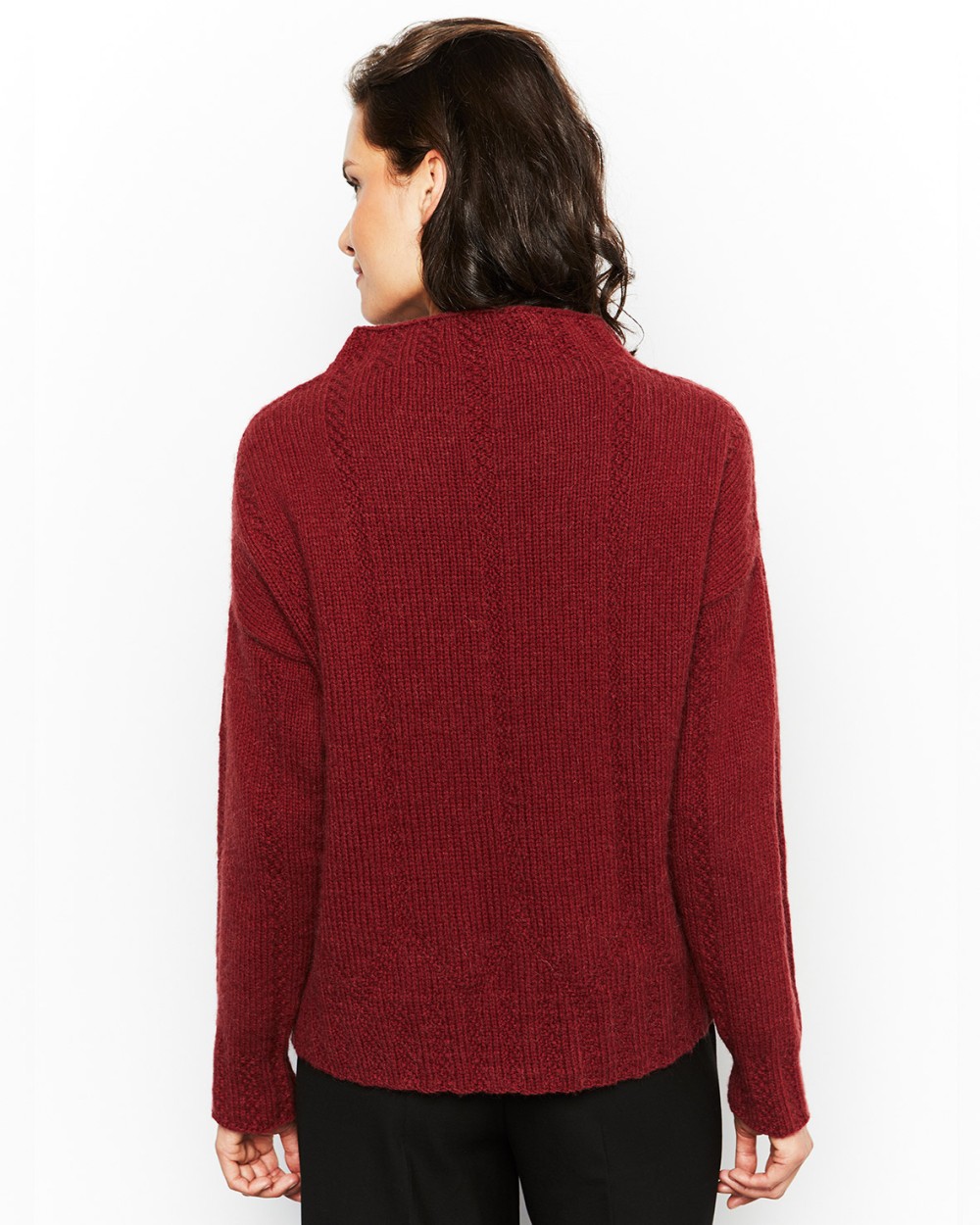 Artikelbild 3 des Artikels “Pullover (VI) aus Lamana Bergamo 16 - Bordeaux | S (375g)“