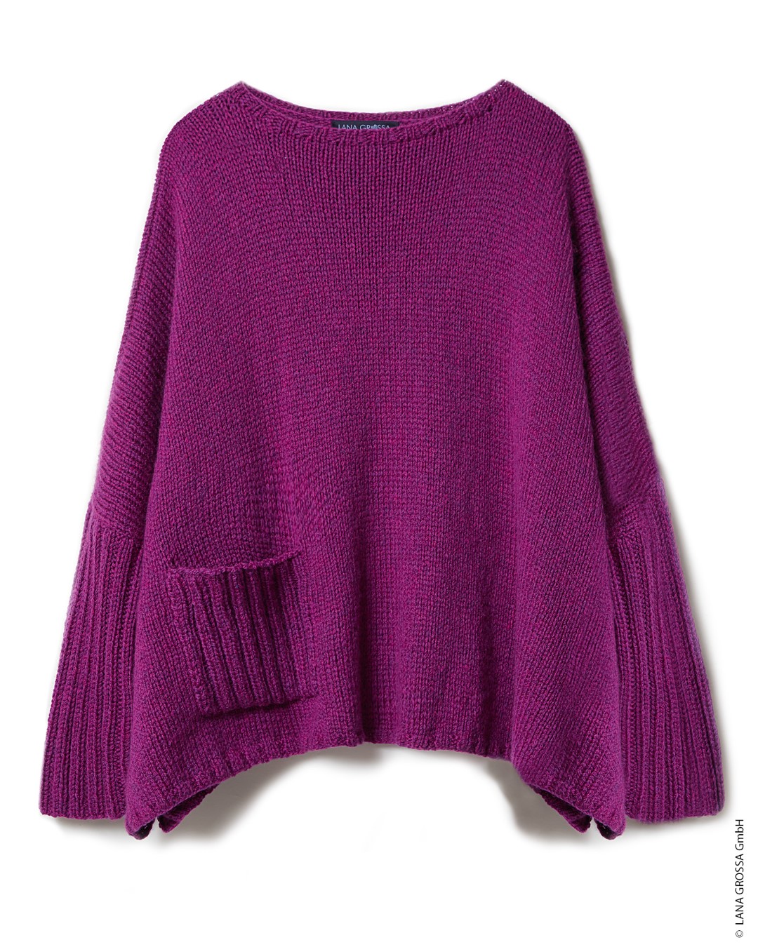 Artikelbild 3 des Artikels “Pullover Mit Tasche aus Cool Merino 07 - Nachtblau | 36/38 (450g)“