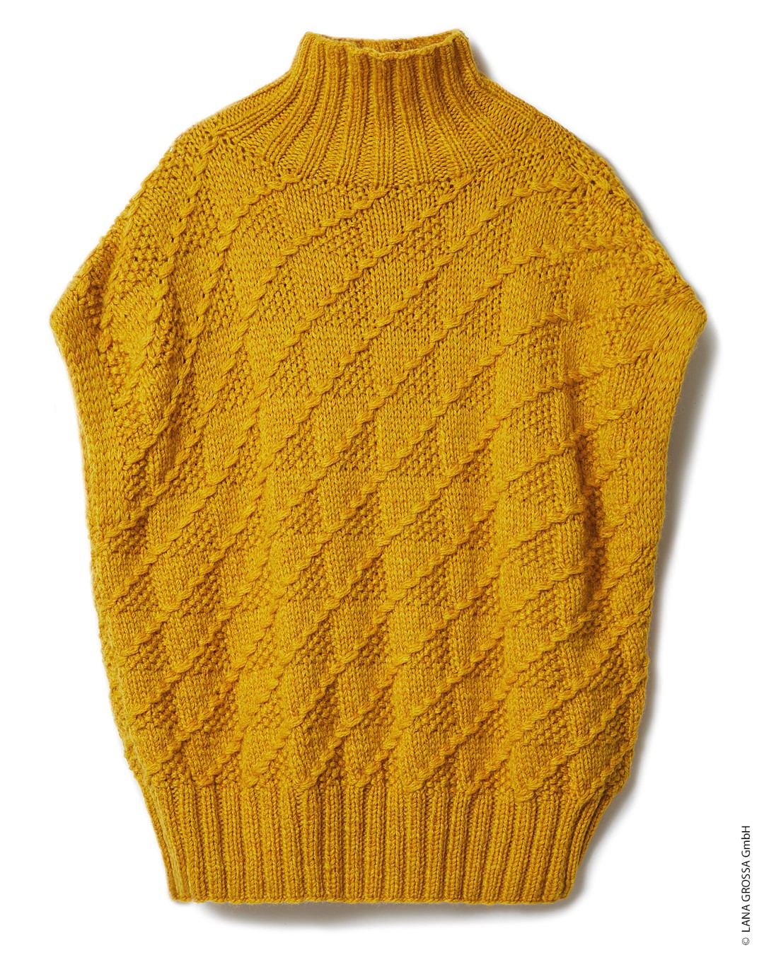 Artikelbild 3 des Artikels “Pullunder Mit Webmuster aus Cool Merino Big (Color) 227 - Rosa | 50/52 (650g)“