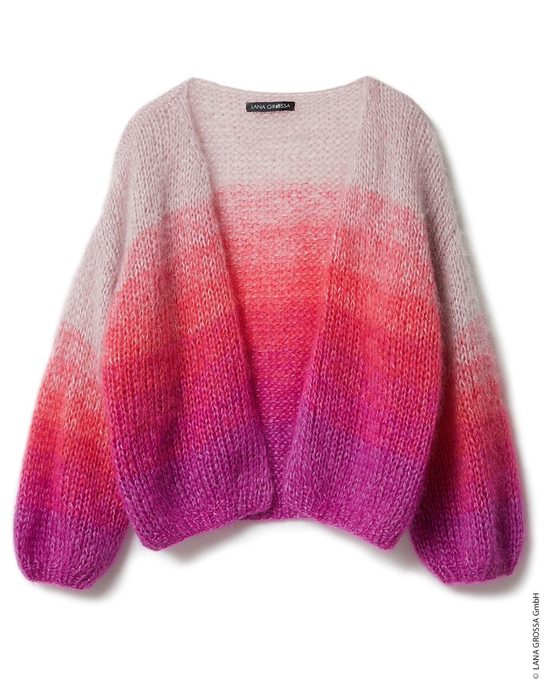 Artikelbild 3 des Artikels “Kurzer Cardigan Im Farbverlauf aus Silkhair “
