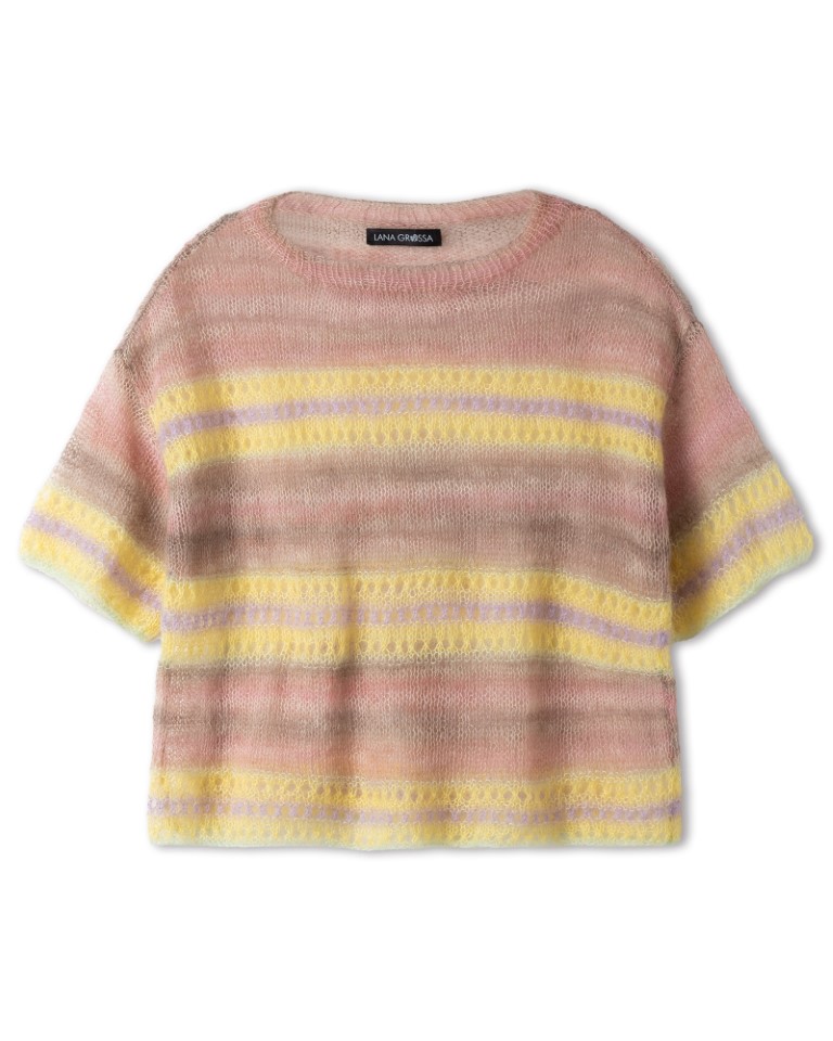 Artikelbild 3 des Artikels “Shirt Mit Lochmuster aus  Silkhair & Cottonhair “