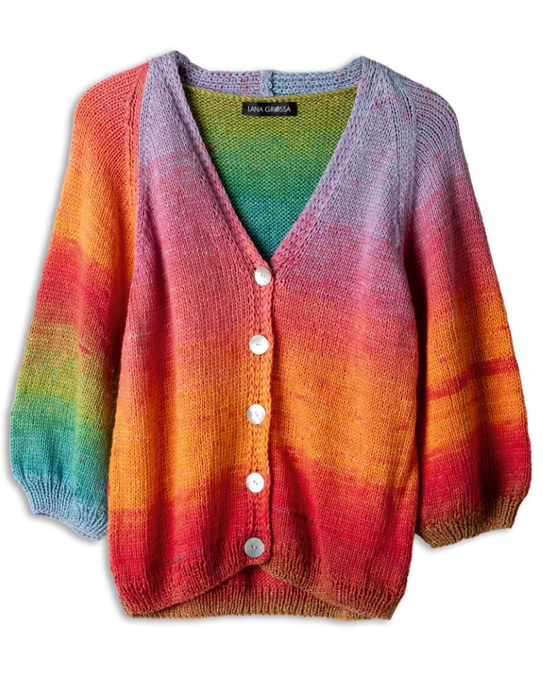 Artikelbild 3 des Artikels “Raglanjacke Mit Hebe-Rippenmuster aus Cotonella “