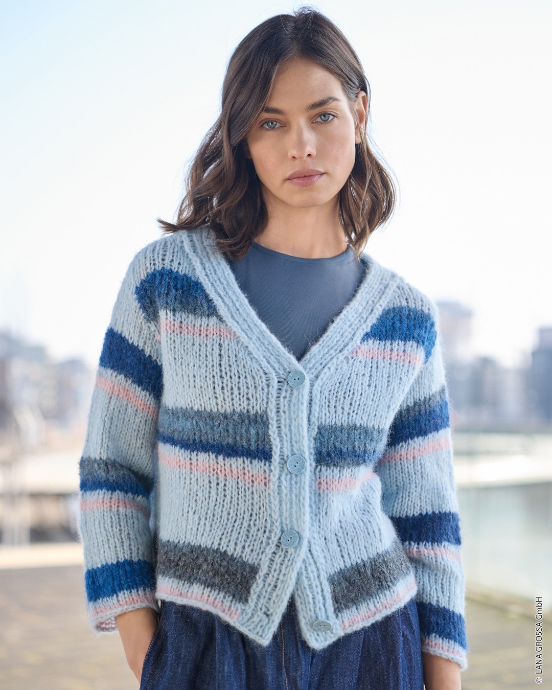 Artikelbild 3 des Artikels “Jacke Mit Streifen aus Gigante & Alpaca Air II “