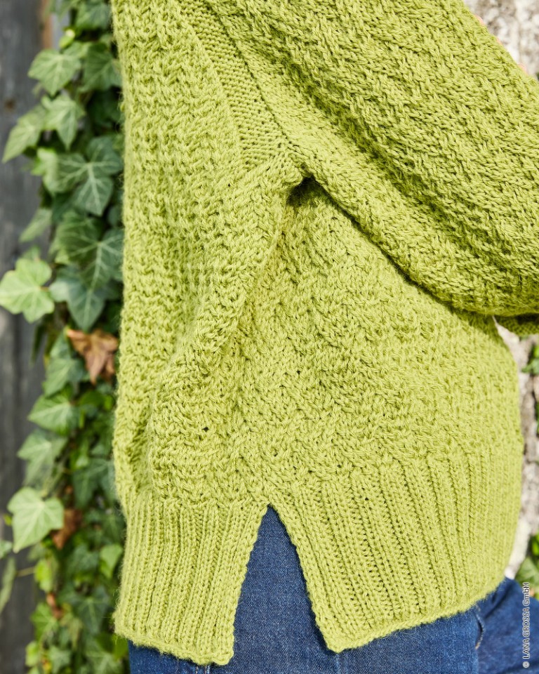 Artikelbild 3 des Artikels “Damenpullover Mit Rhombenmuster aus Landlust Alpaka Merino 160 420 - Bordeaux | 36/38 (450g)“