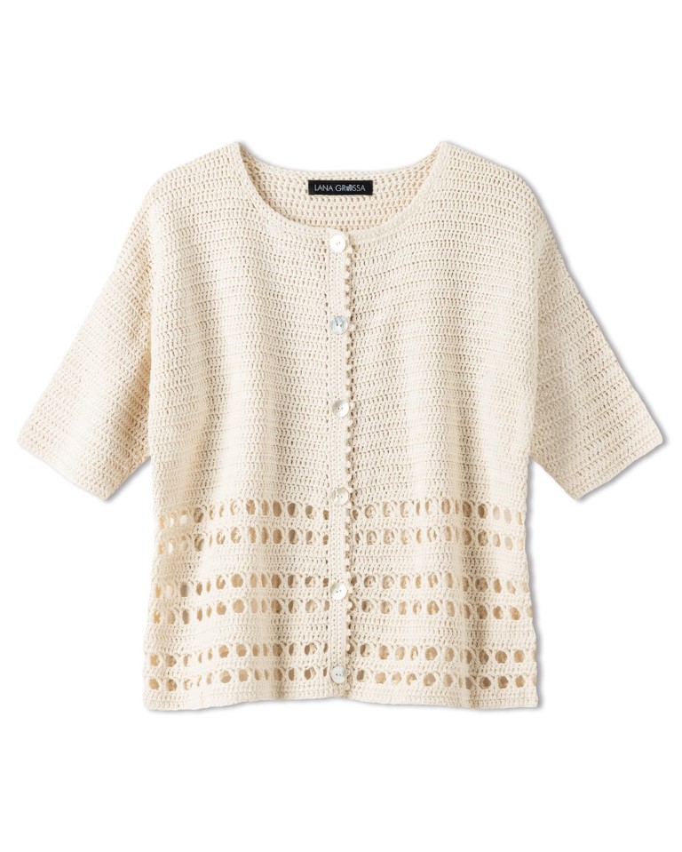 Artikelbild 3 des Artikels “Jacke Mit Kreuzstäbchen Und Stäbchen aus Summer Cashmere “