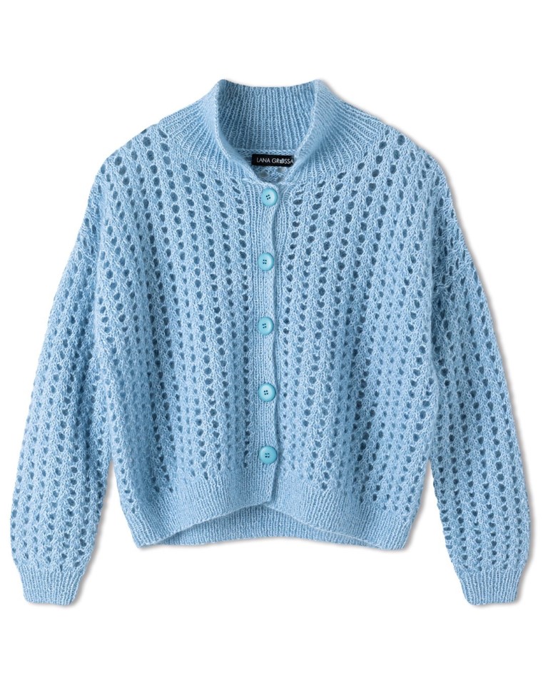 Artikelbild 3 des Artikels “Jacke Im Lochmuster aus Ecopuno & Silkhair “