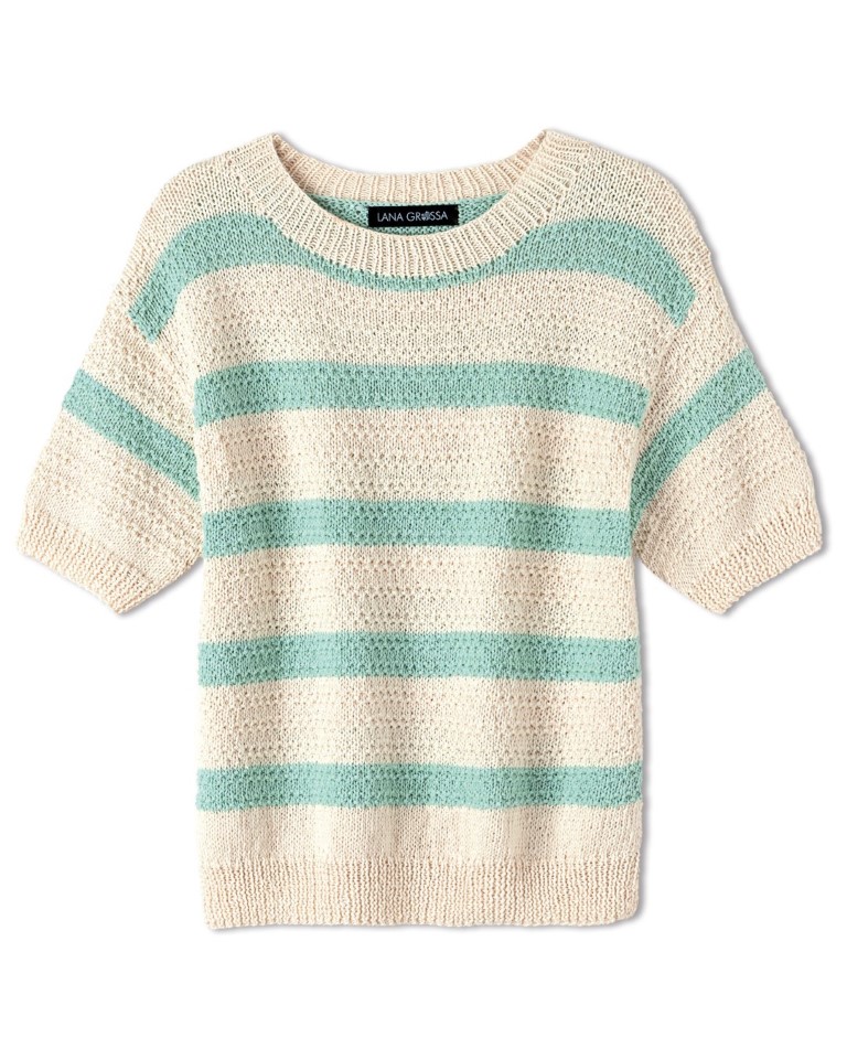 Artikelbild 3 des Artikels “Pullover Im Strukturmuster Mit Streifen aus Summer Cashmere “