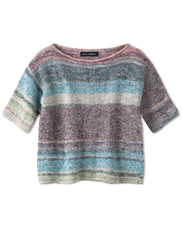 Artikelbild 3 des Artikels “Shirt Glatt Rechts Mit Abgerundetem Saum Am Rückenteil aus Mosaico “
