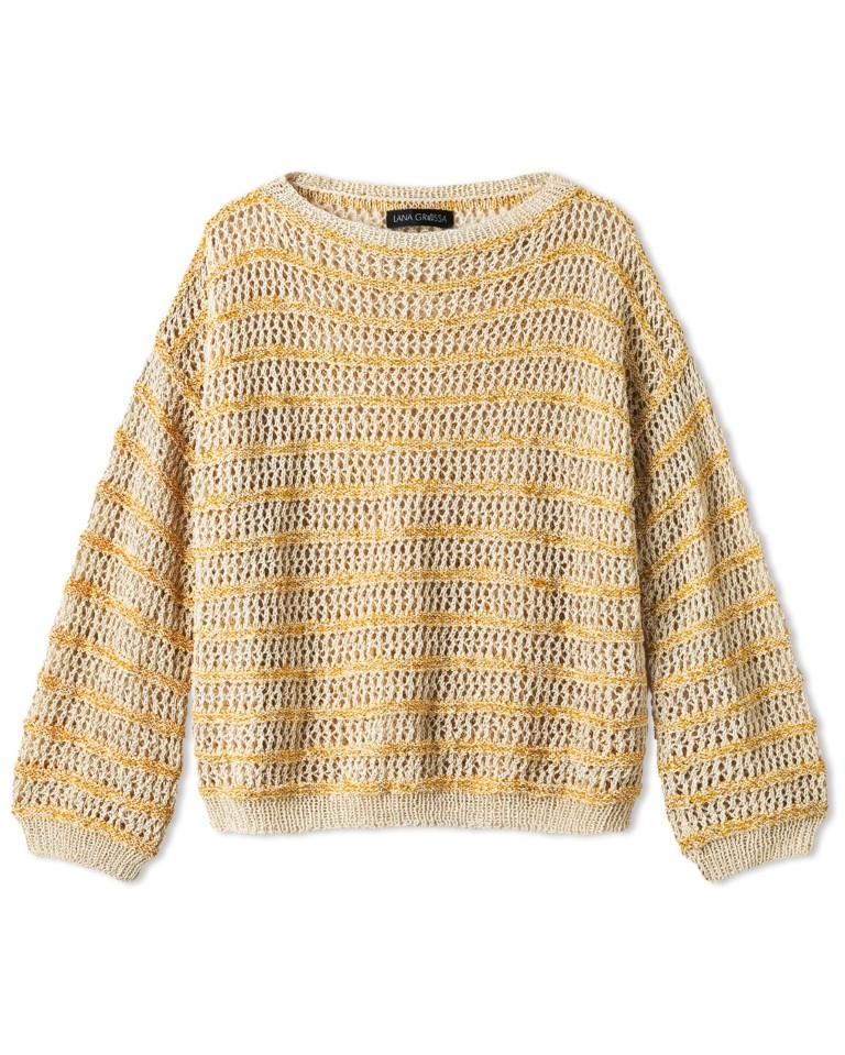 Artikelbild 3 des Artikels “Pullover Mit Streifen aus Filo Lurex & Glamour 44/46, 48/50 (575g)“