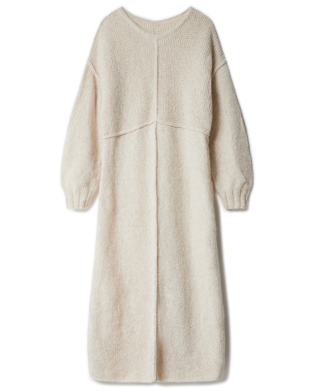 Artikelbild 3 des Artikels “Kleid Mit Betonten Nähten aus Natural Alpaca Pelo “