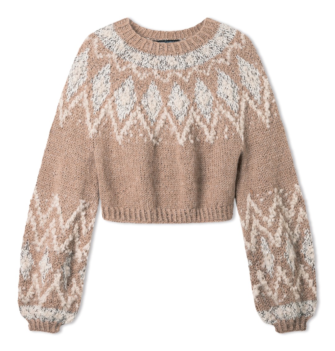 Artikelbild 3 des Artikels “Cropped-Pullover aus Natural Lama Chunky & Orsetto & Glamour “