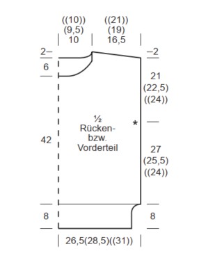 Artikelbild 3 des Artikels “Shirt mit Lochstreifen aus Linie 165 Sandy 17 - Rosa | 36/38 (300g)“