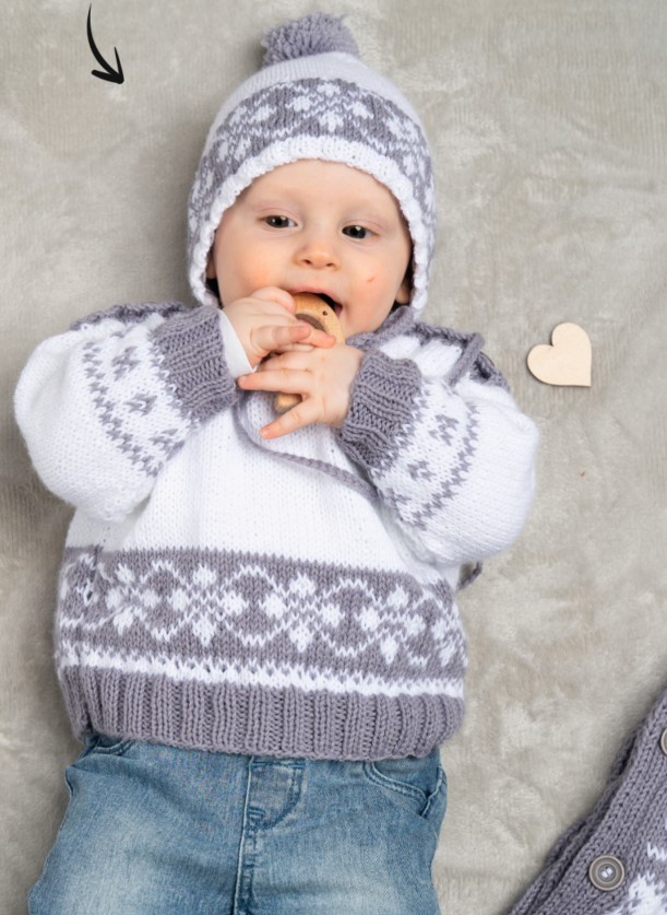 Artikelbild 3 des Artikels “Mütze mit Norwegermuster aus Pro Lana Baby Micro “