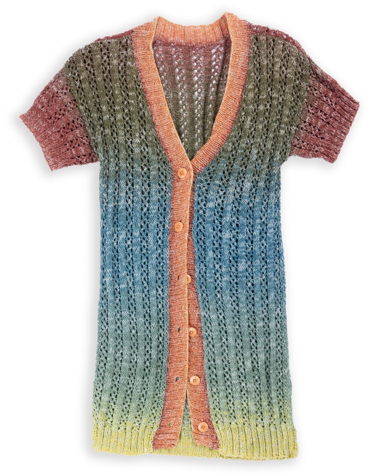 Artikelbild 3 des Artikels “Cardigan mit Ajourmuster aus Pro Lana 1-2-3 Ideen “