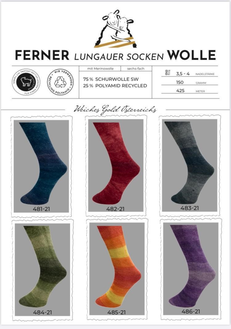 Artikelbild 3 des Artikels “Ferner Wolle Lungauer Sockenwolle 6-fach Merino “