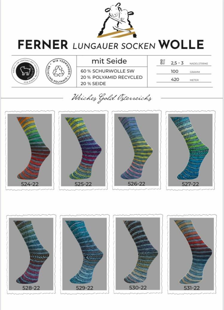 Artikelbild 3 des Artikels “Ferner Wolle Lungauer Sockenwolle Seide “