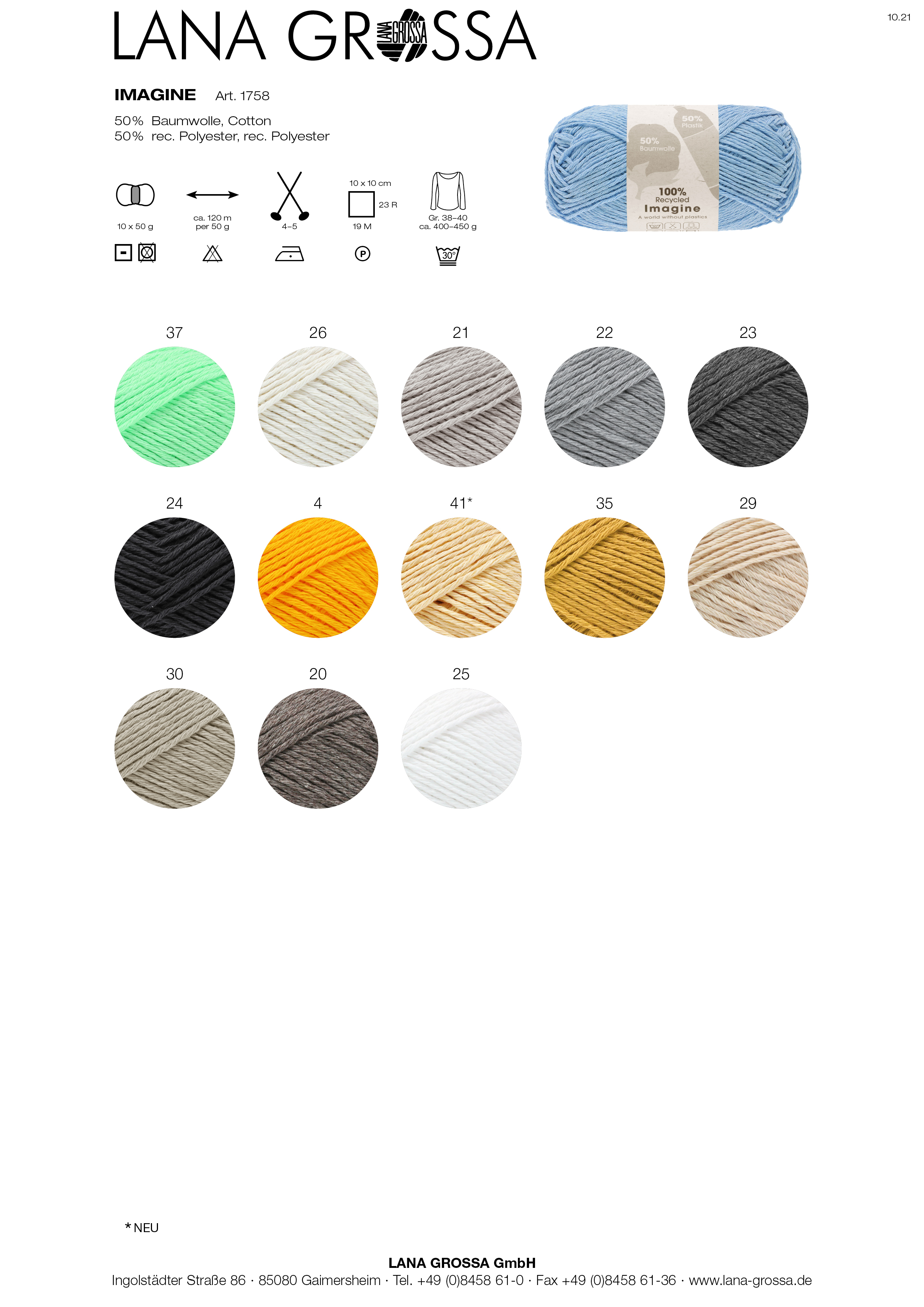 Artikelbild 3 des Artikels “Lana Grossa IMAGINE - 100% recycled “