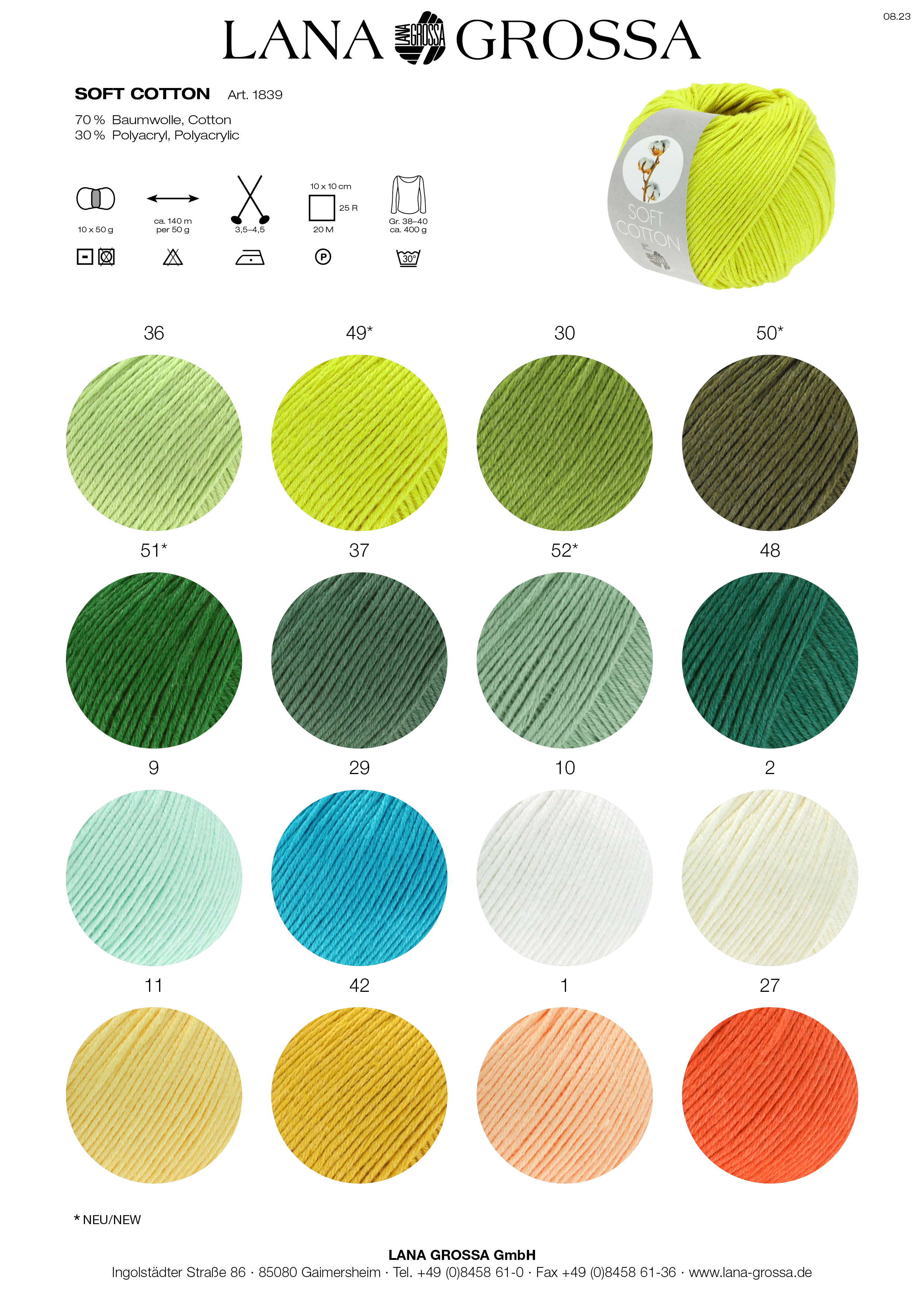 Artikelbild 3 des Artikels “Lana Grossa Soft Cotton “
