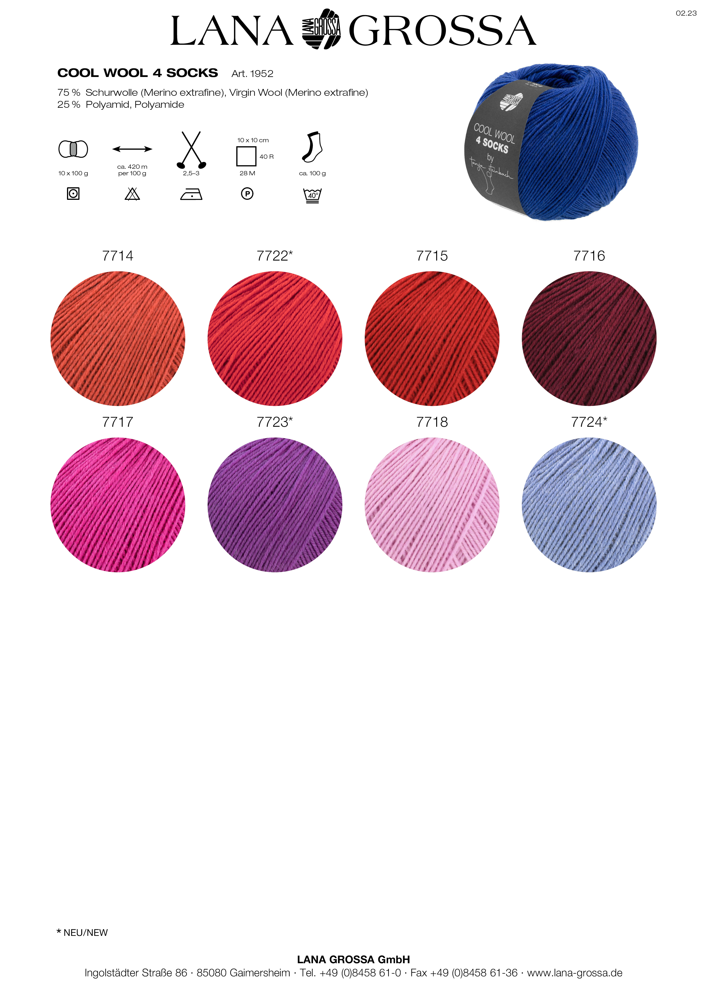 Artikelbild 3 des Artikels “Lana Grossa Cool Wool 4 Socks “