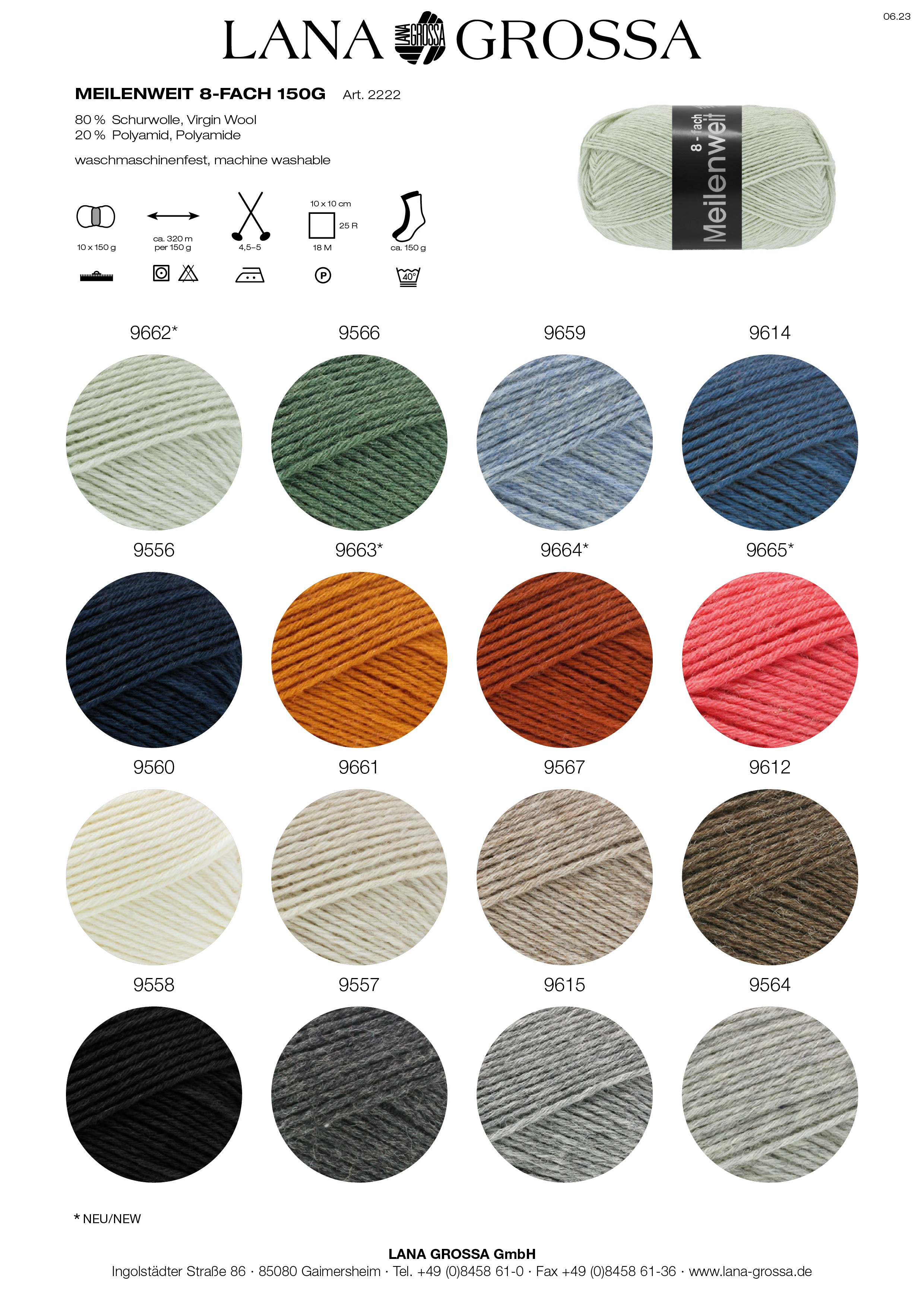 Artikelbild 3 des Artikels “MEILENWEIT 8-fach 150g uni “