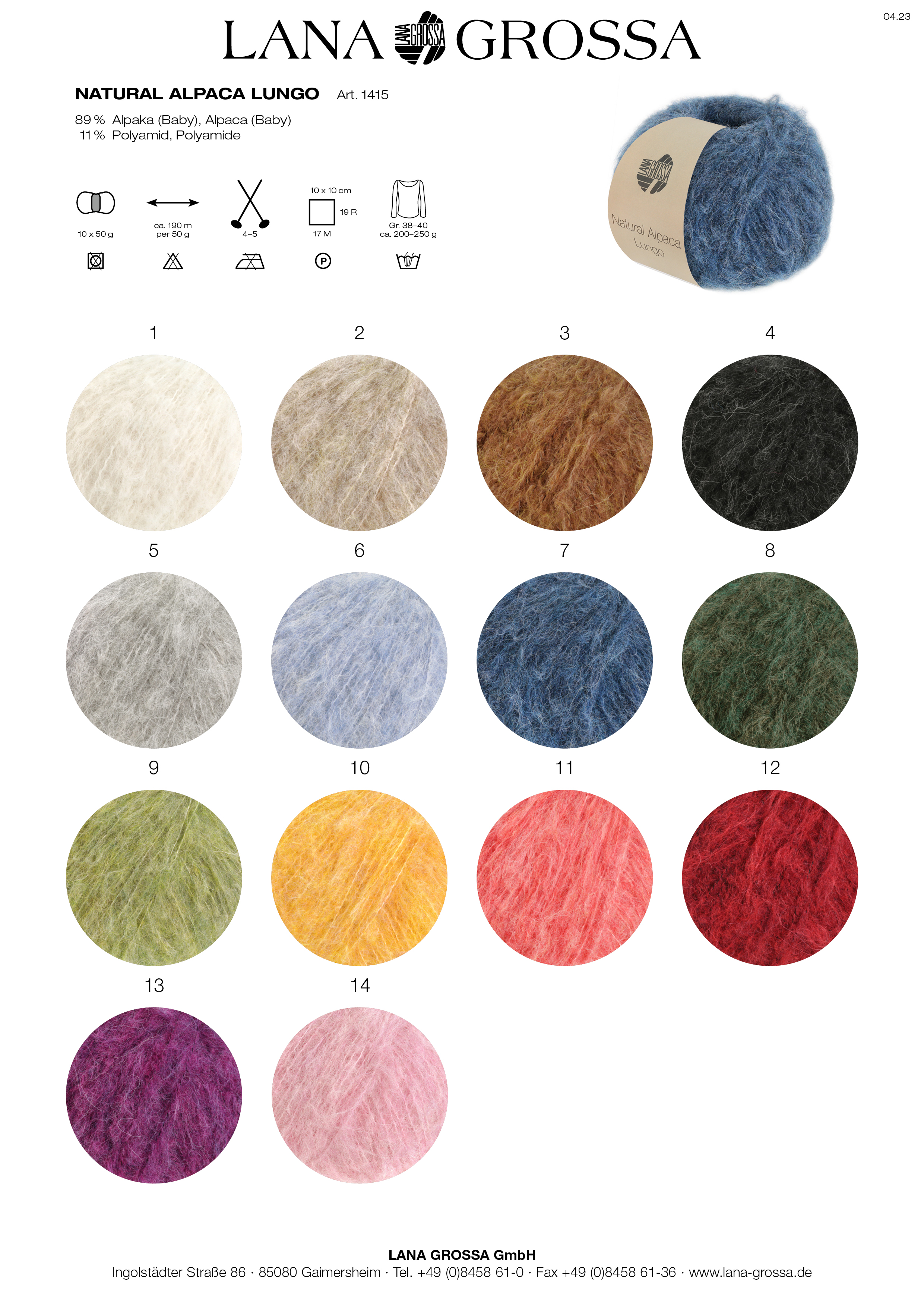 Artikelbild 3 des Artikels “Lana Grossa Natural Alpaca Lungo “