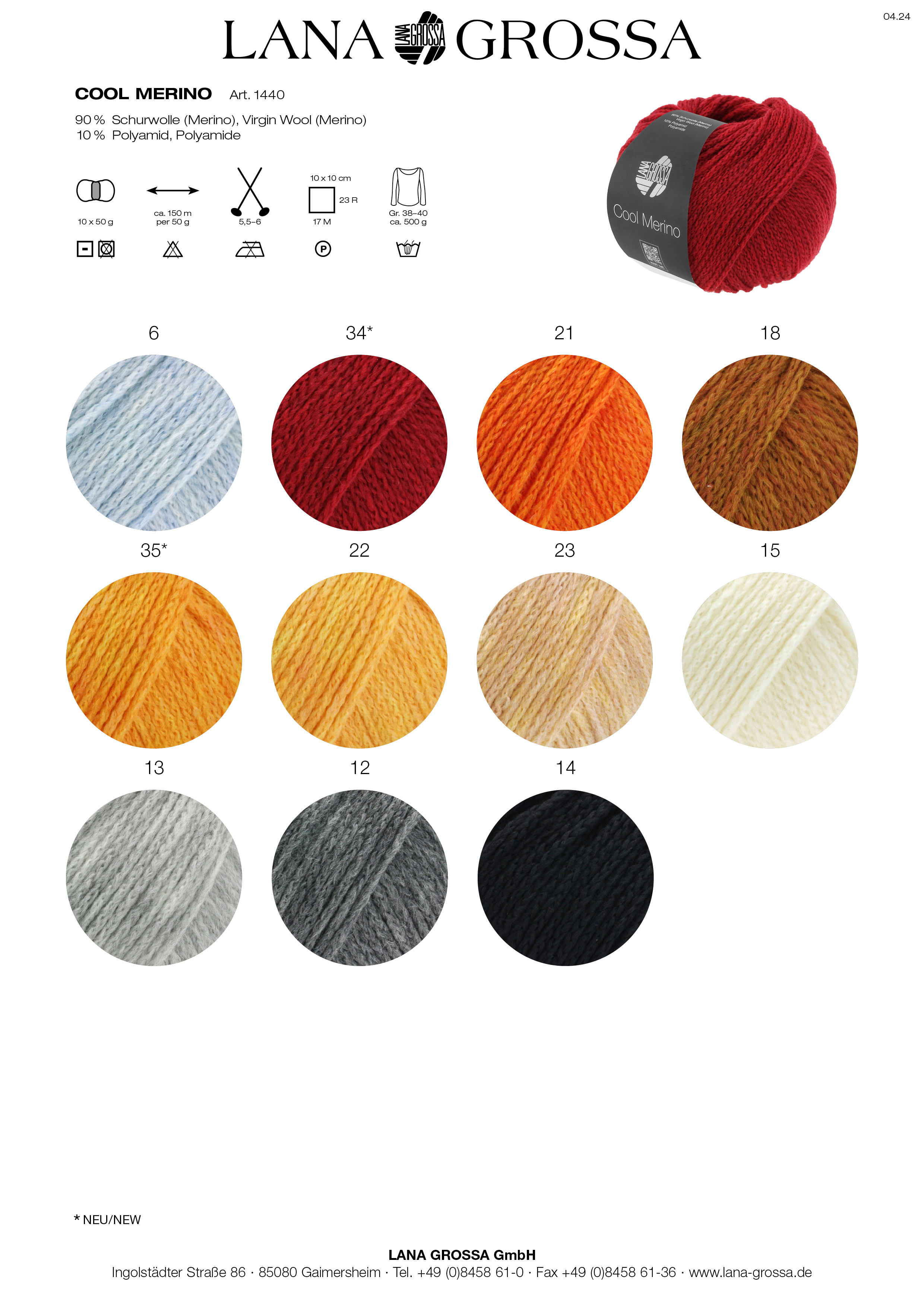 Artikelbild 3 des Artikels “Lana Grossa Cool Merino (Print) “