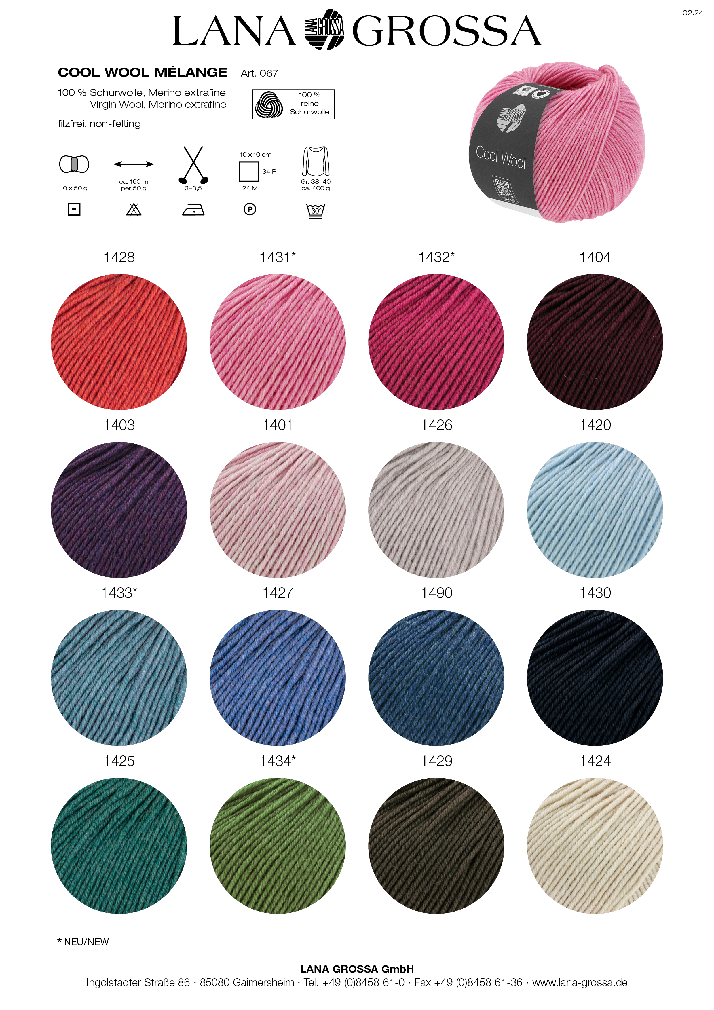 Artikelbild 3 des Artikels “Lana Grossa Cool Wool Mélange (We Care) “