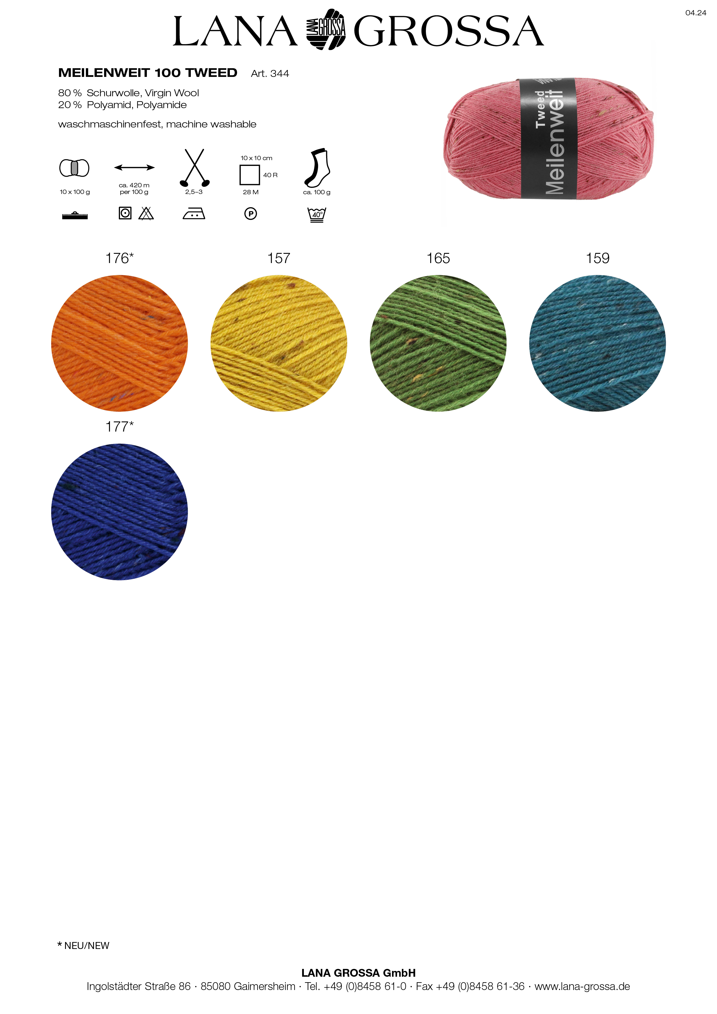 Artikelbild 3 des Artikels “MEILENWEIT 100g Tweed “