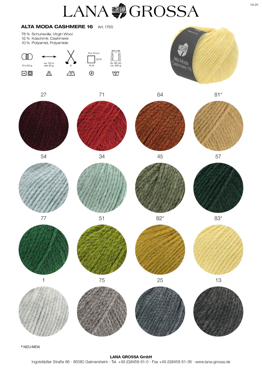 Artikelbild 3 des Artikels “Lana Grossa Alta Moda Cashmere 16 “