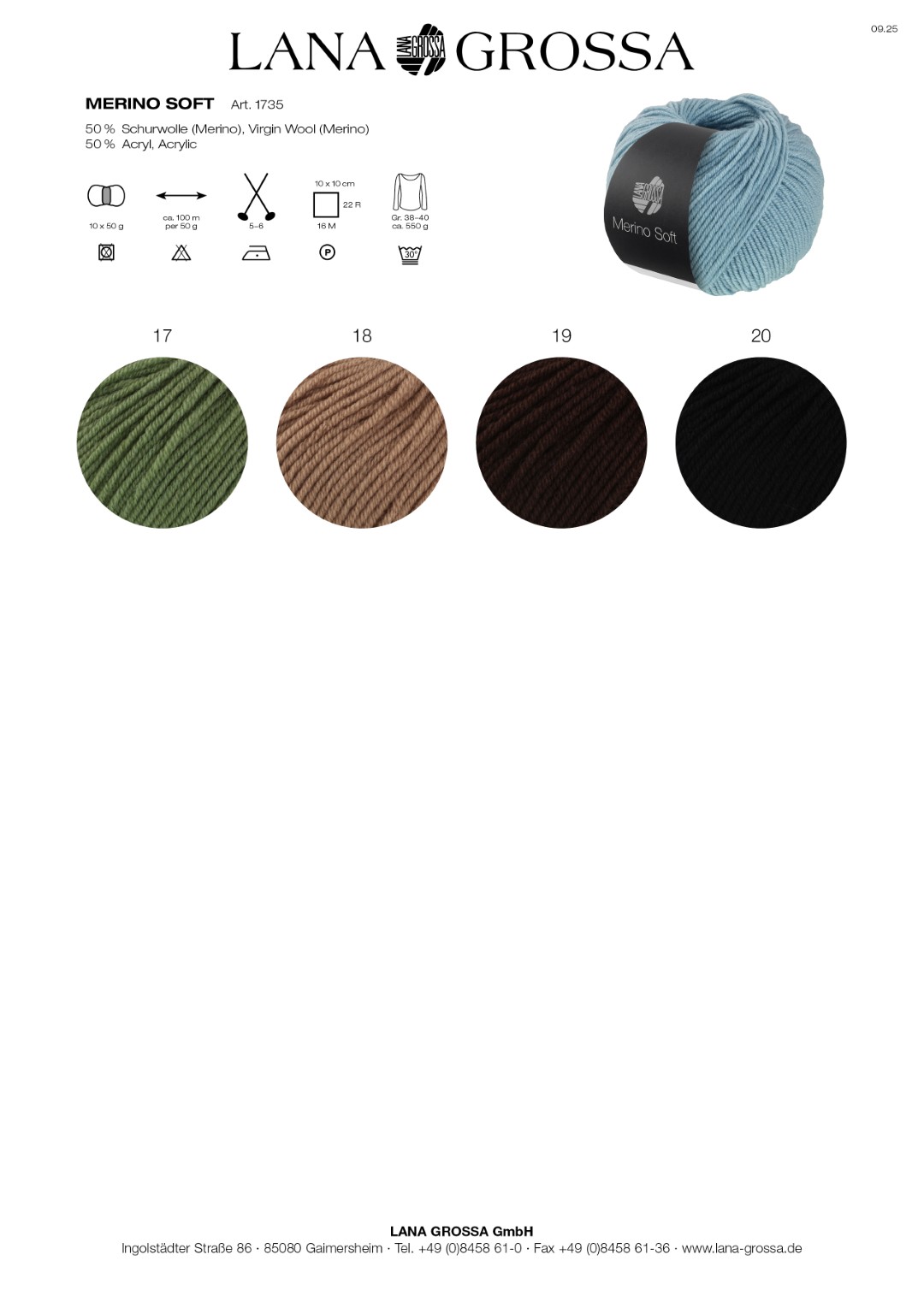 Artikelbild 3 des Artikels “Lana Grossa Merino Soft “