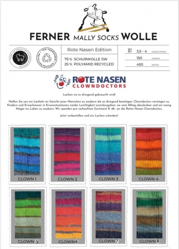 Artikelbild 3 des Artikels “Ferner Mally Socks ROTE NASEN 6-fach “