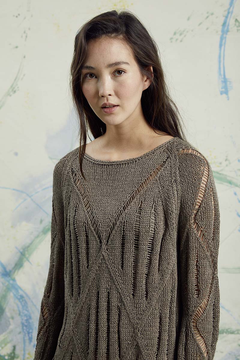 Artikelbild 3 des Artikels “Pullover mit Rautenmuster aus Lino “
