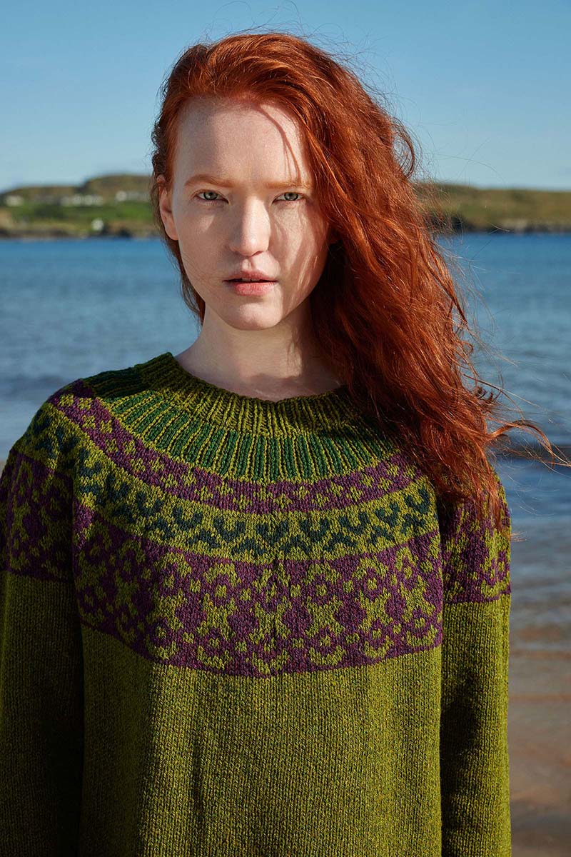 Artikelbild 3 des Artikels “Pullover Top Down Ronan aus Donegal Woolen Spun “