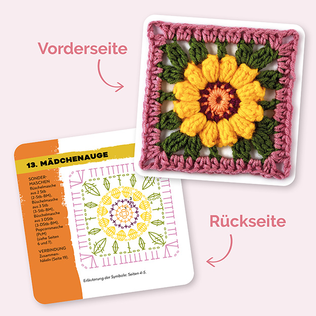 Artikelbild 4 des Artikels “TOPP Granny Square Blumen Häkel-Karten “