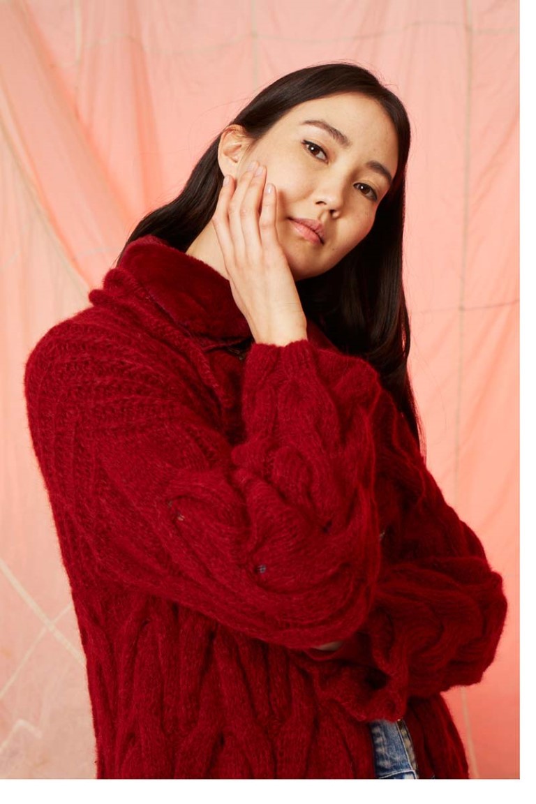 Artikelbild 4 des Artikels “Jacke mit Volantkragen aus Malou Light 887.0109 - Rosa | L-XL (600g)“