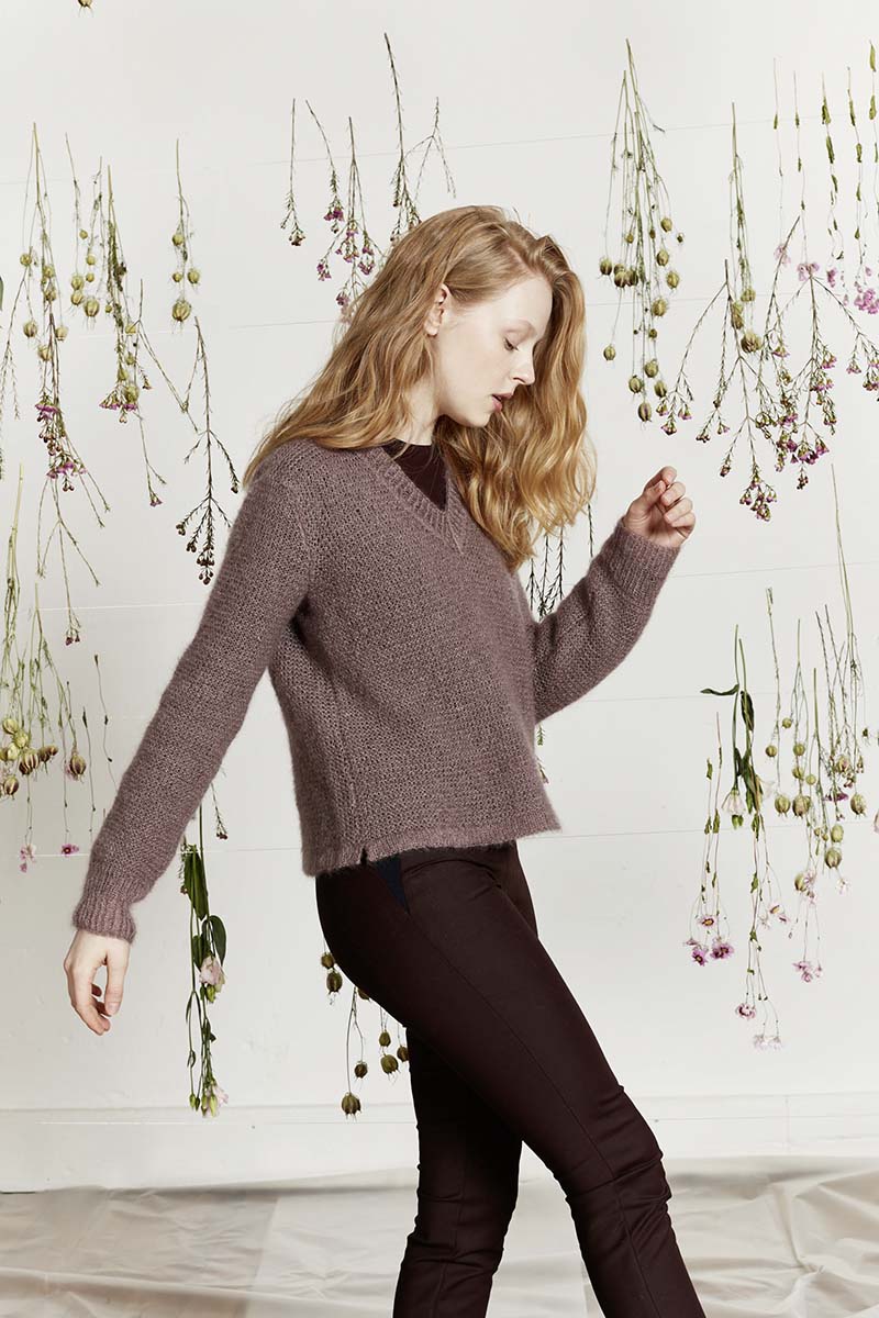 Artikelbild 4 des Artikels “Pullover mit V-Ausschnitt aus Mohair Luxe “