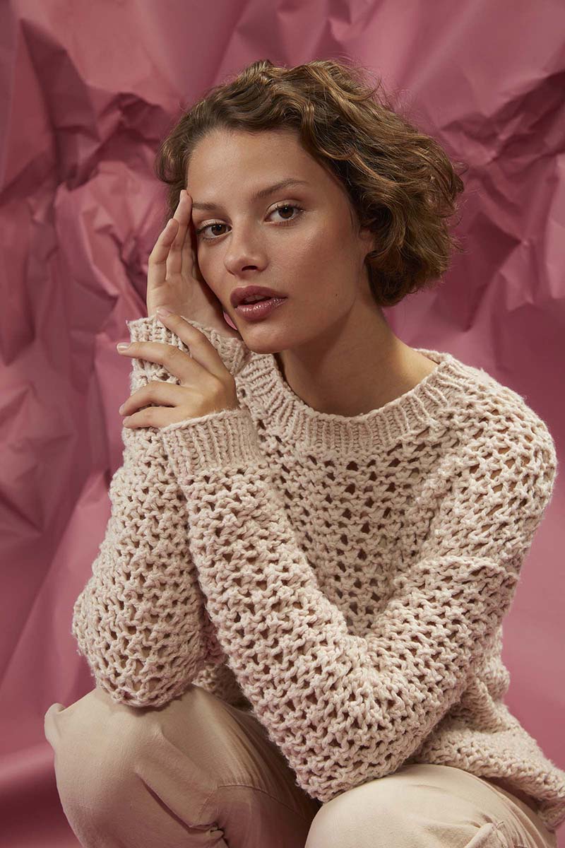 Artikelbild 4 des Artikels “Pullover mit Lochmuster aus Sakura “