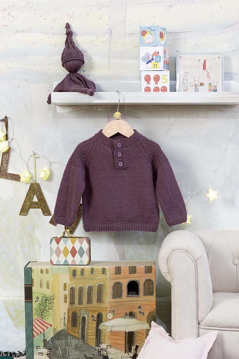 Artikelbild 4 des Artikels “Pullover aus Merino 200 Bebé 71.0390 - violett | 62-68 (100g)“