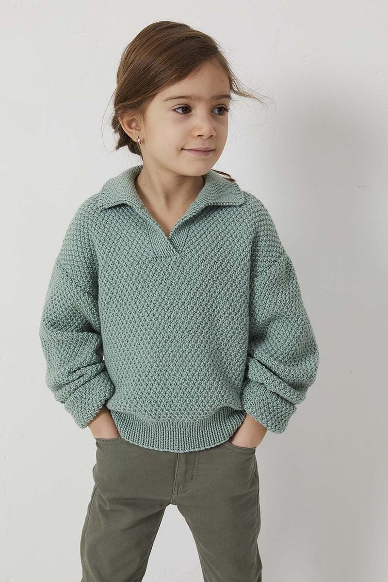 Artikelbild 4 des Artikels “Kinder-Polopullover im Perlmuster aus Atlantis “