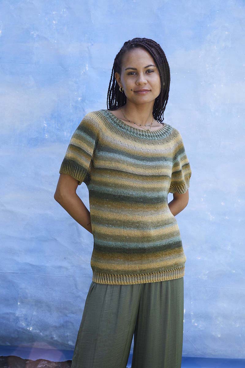 Artikelbild 4 des Artikels “Kurzarmpullover Top Down Romina aus Silk Color “