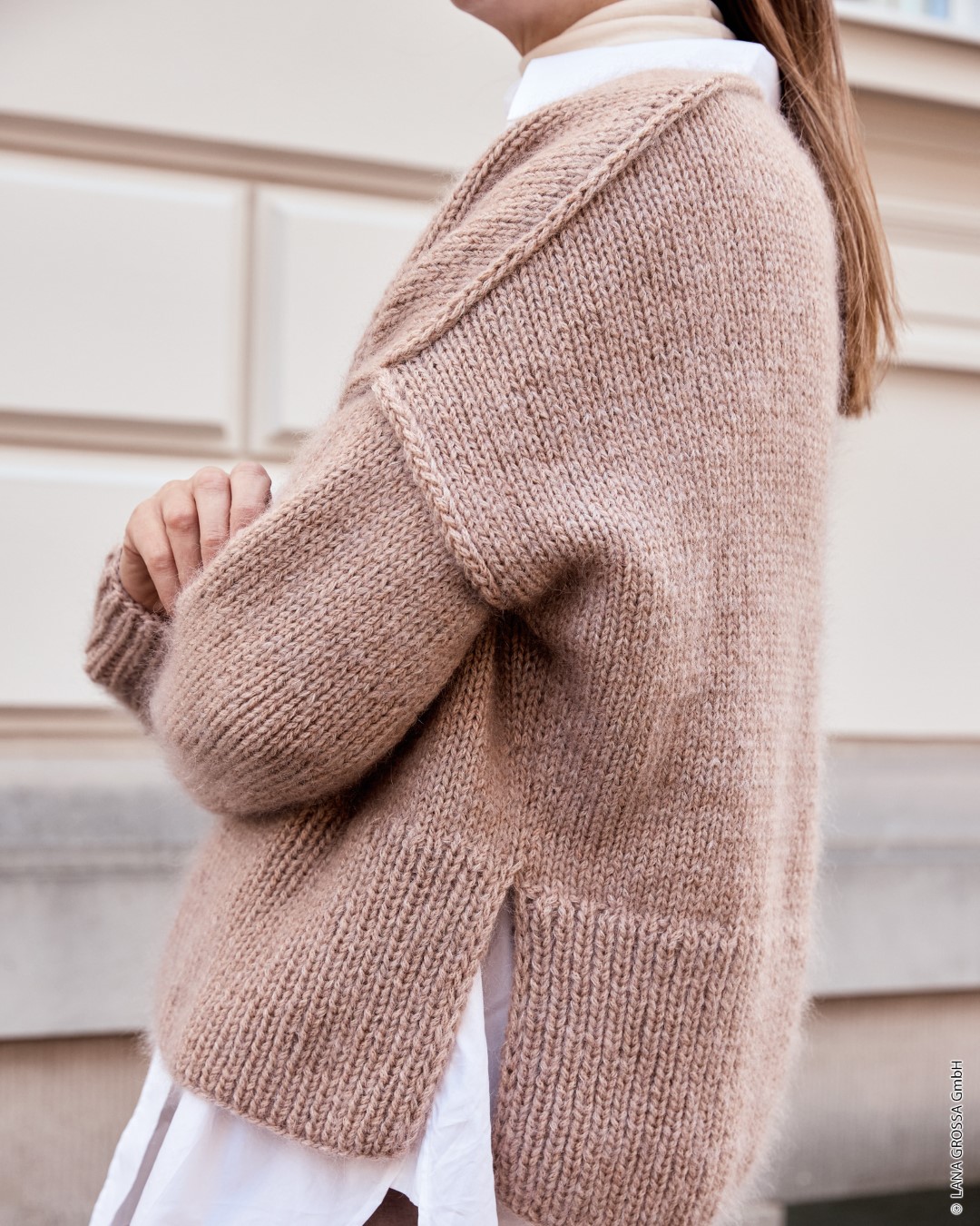Artikelbild 4 des Artikels “Pullover Mit Betonten Nähten aus Alta Moda Alpaca & Silkhair “