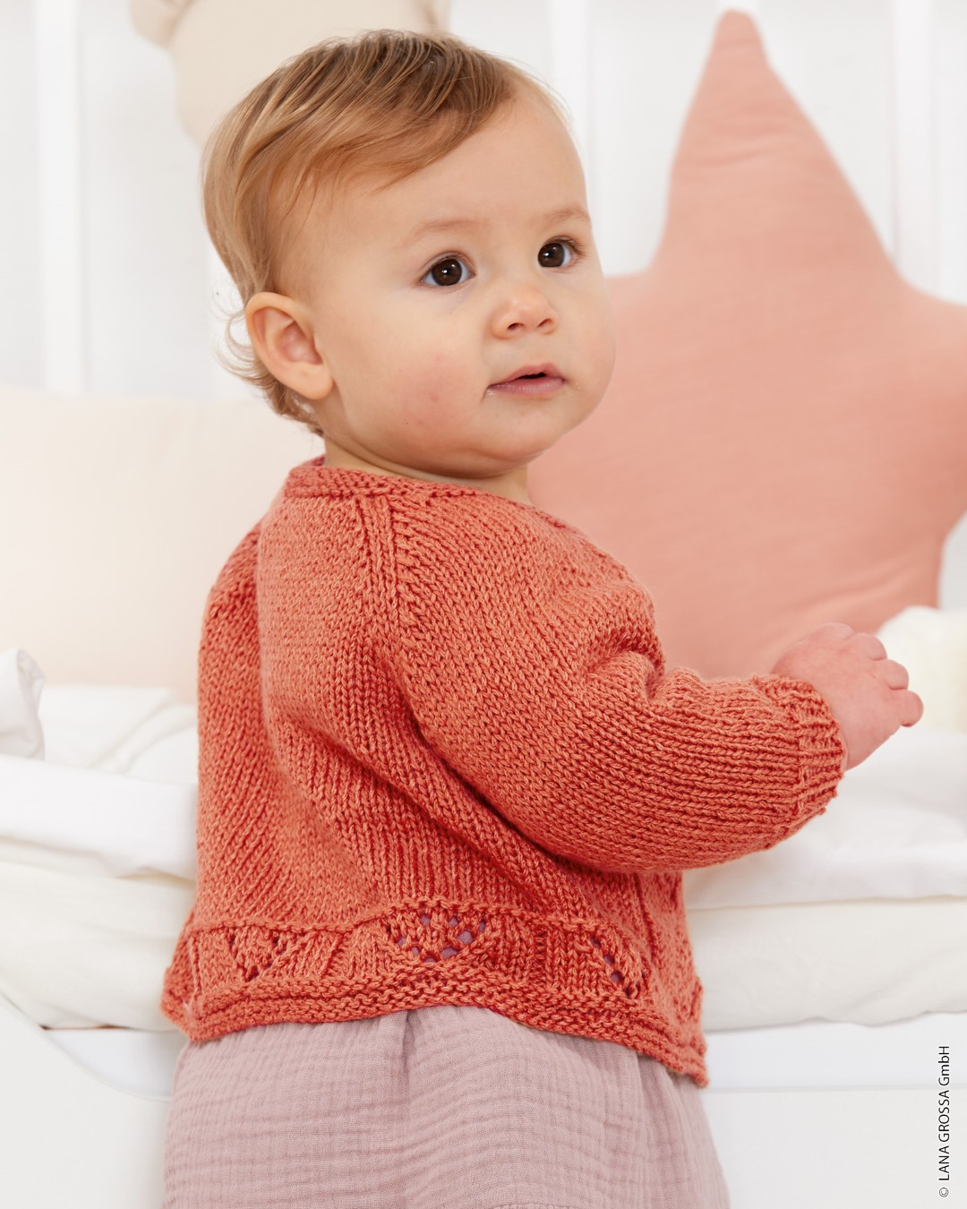 Artikelbild 4 des Artikels “Jacke Mit Ajourmuster aus Alta Moda Cotolana 38 - Camel | 92/98 (150g)“
