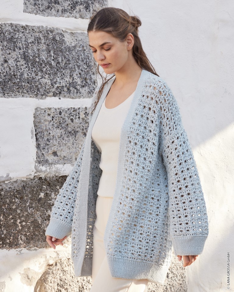 Artikelbild 4 des Artikels “Cardigan Mit Strukturlochmuster aus Landlust Baumwolle “