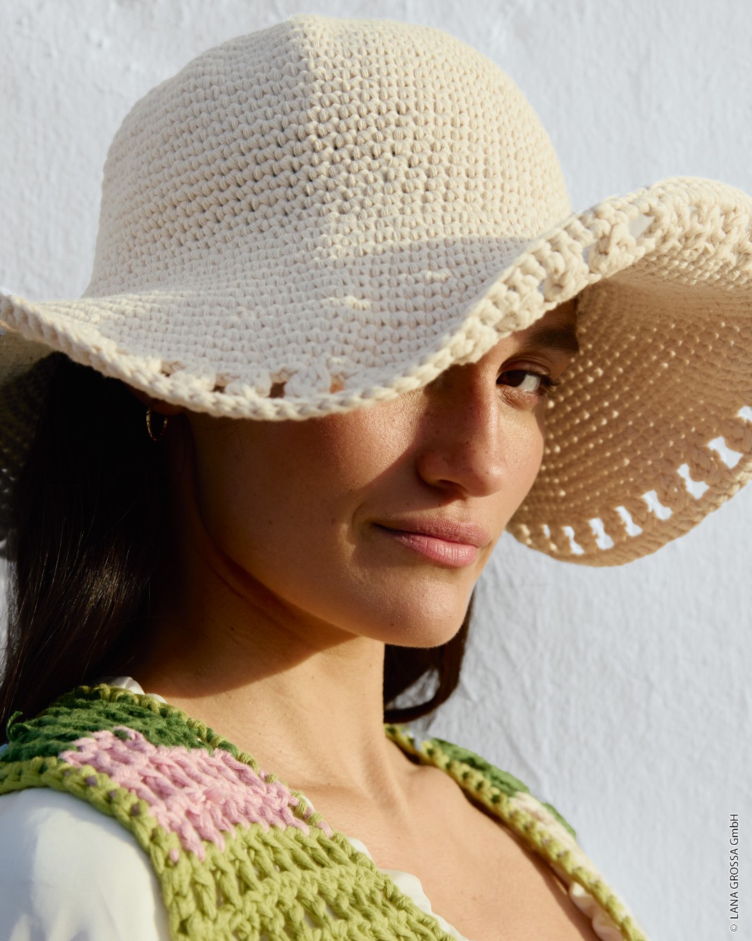 Artikelbild 4 des Artikels “Hut In Festen Maschen Mit Krempe aus Natural Cotton “