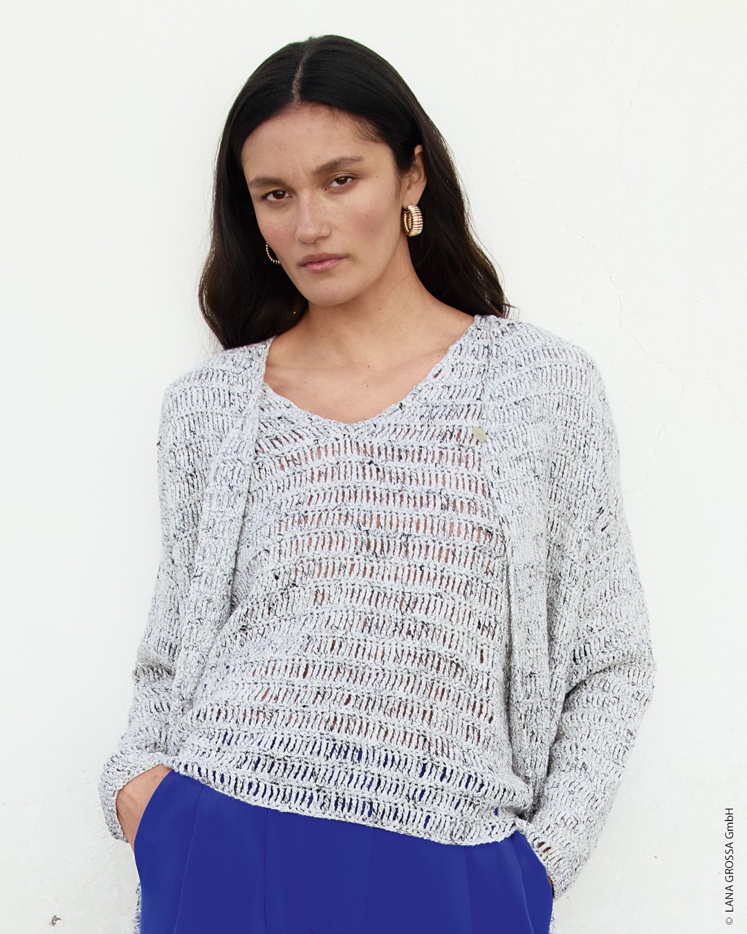 Artikelbild 4 des Artikels “Cardigan In Festen Maschen Und Dreifachen Stäbchen aus Maglia “