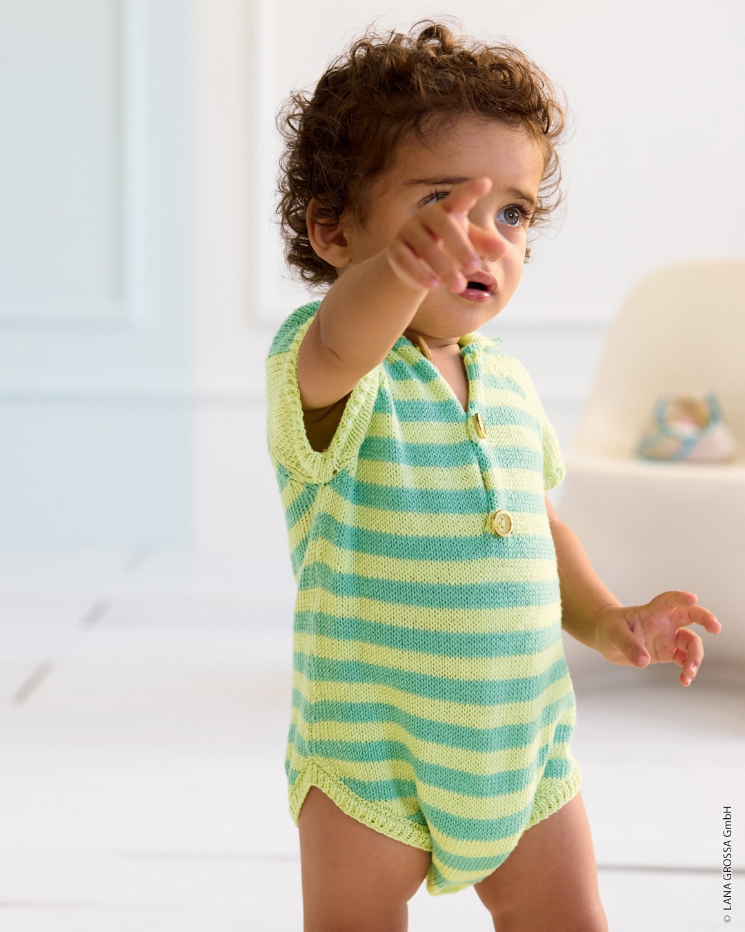 Artikelbild 4 des Artikels “Gestreifter Strampler aus Cool Wool Baby “
