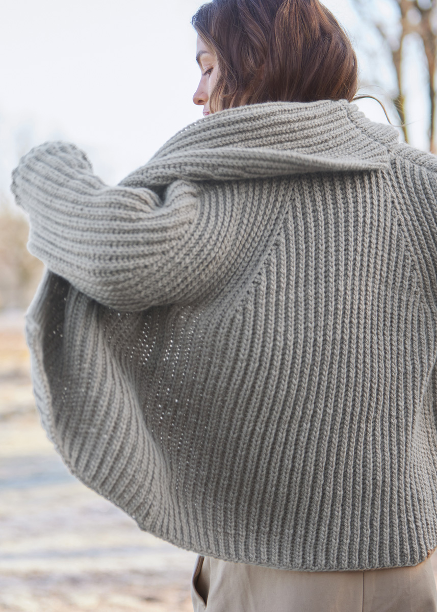 Artikelbild 4 des Artikels “Schalkragen-Jacke aus Cool Merino Big (Color) “