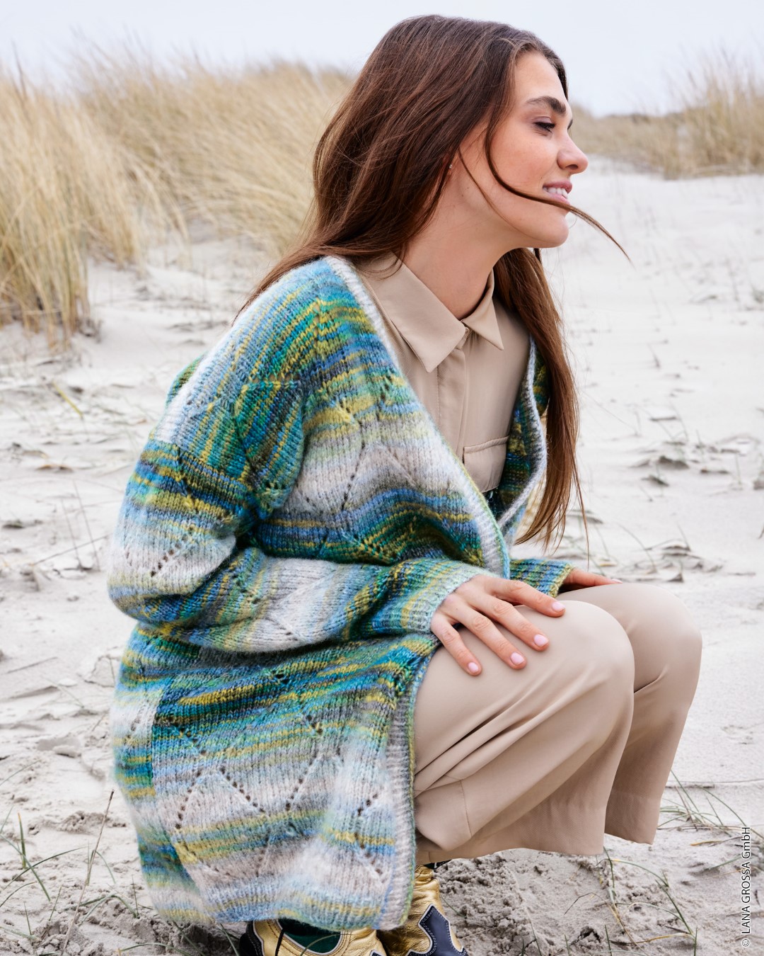 Artikelbild 4 des Artikels “Cardigan Mit Rautenlochmuster aus Picasso “