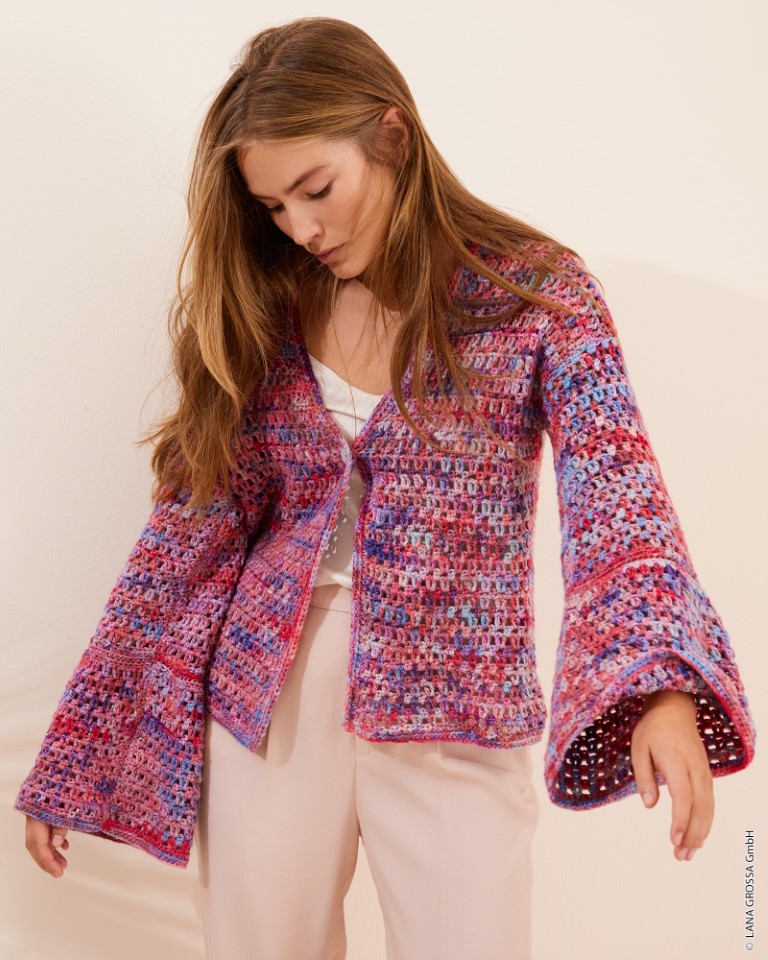 Artikelbild 4 des Artikels “Jacke Mit Gittermuster aus Cotonella Multi “